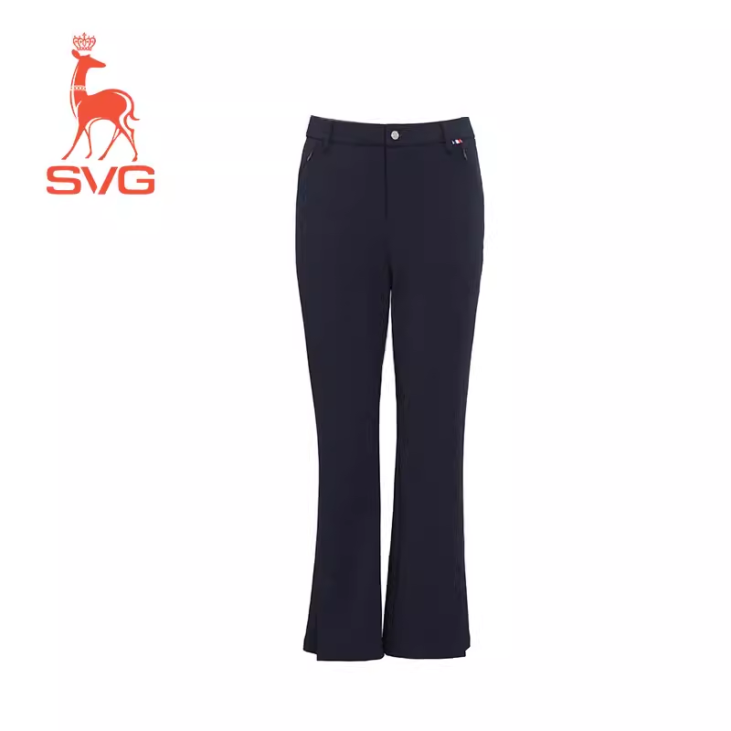 SVG Women's Velvet Warm Small Slit Trousers