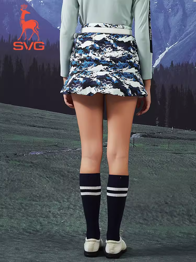 SVG Women's Camouflage Short Skirt Down A-Line Skirt