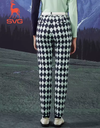 SVG Blue -Green Checkered Trousers Slim Straight Pants