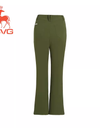 SVG Olive Green Stretch Bootcut Cropped Pants