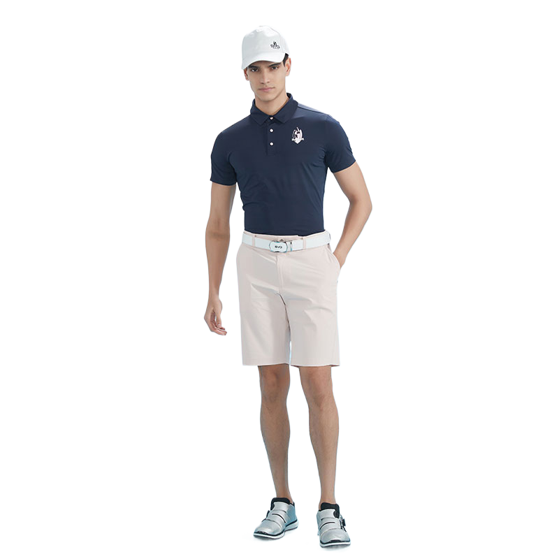 SVG Golf Men's Navy Short Sleeve Polo Shirt