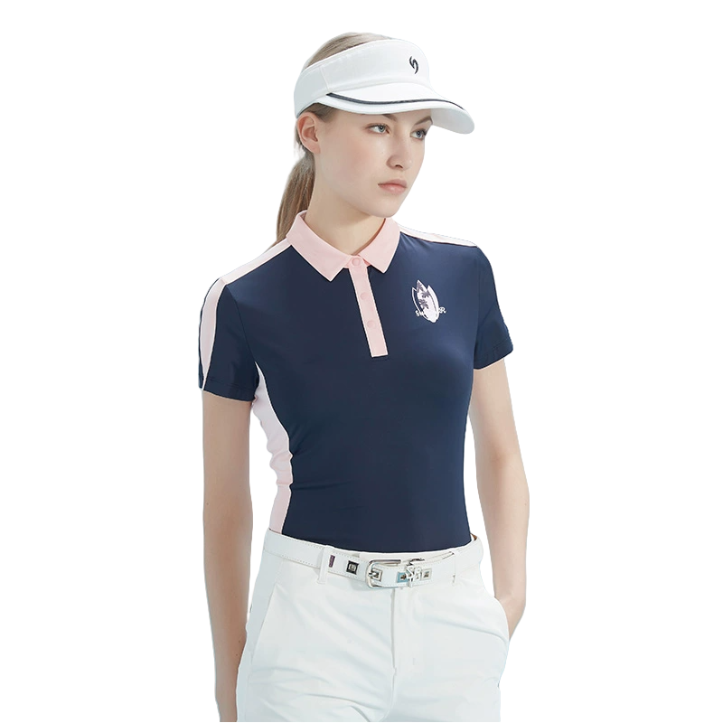 SVG Golf Women's Navy Short Sleeve Polo Shirt