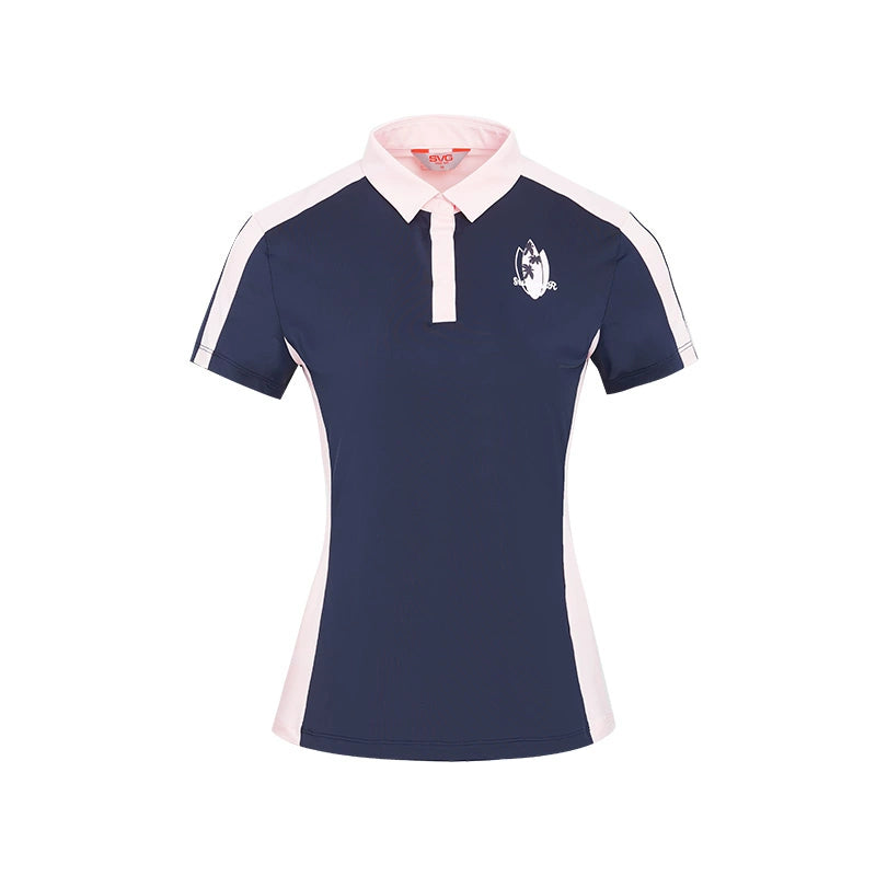 SVG Golf Women's Navy Short Sleeve Polo Shirt