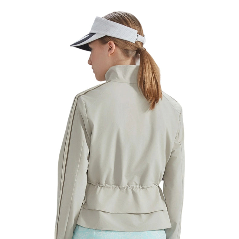 SVG Golf Women's Ruffle Hem Zip-Up Sports Jacket