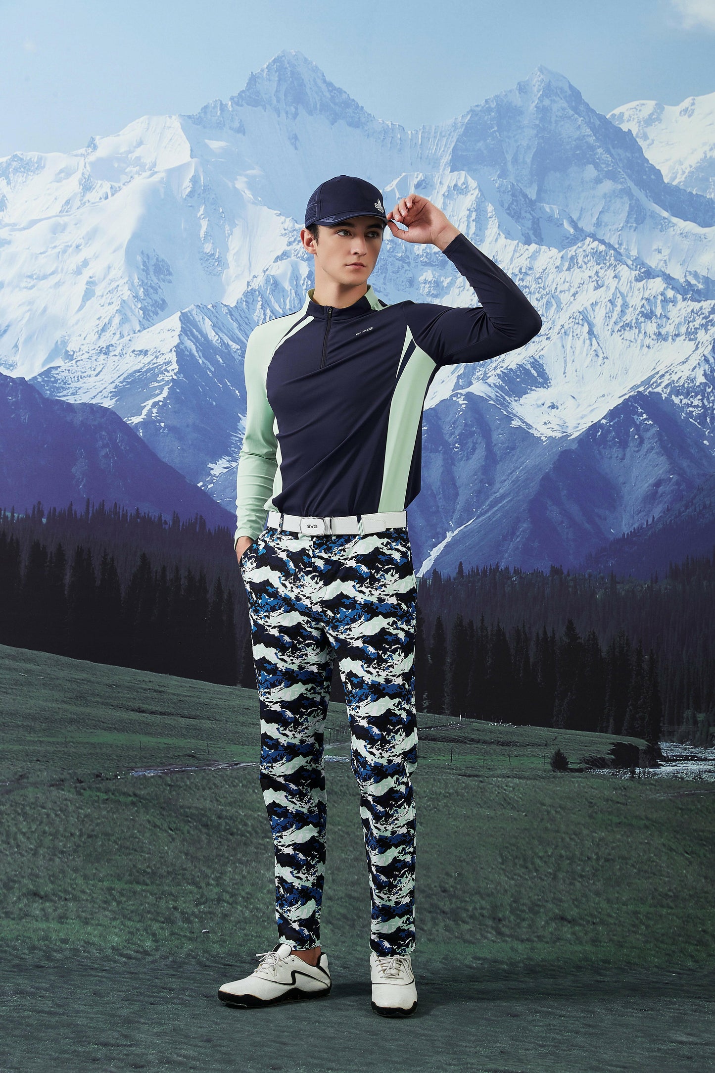 SVG Men's Camouflage Print Down Thermal Pants