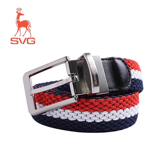 Reversible Tri-Color Braided Belt