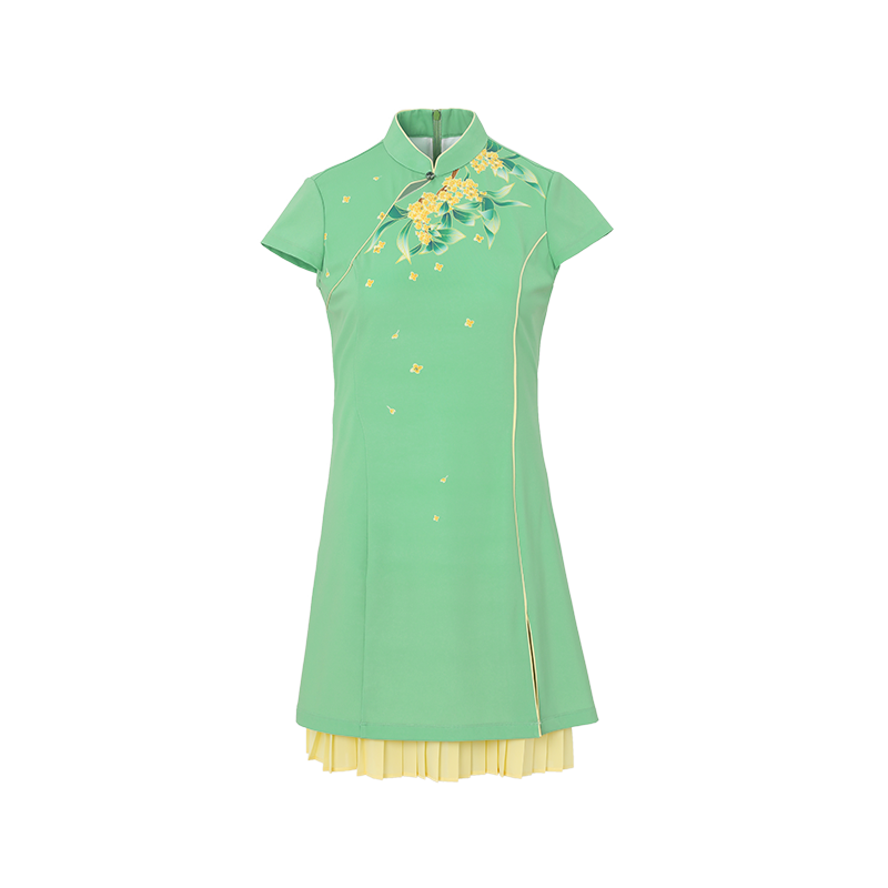 SVG Printed Golf Cheongsam Dress