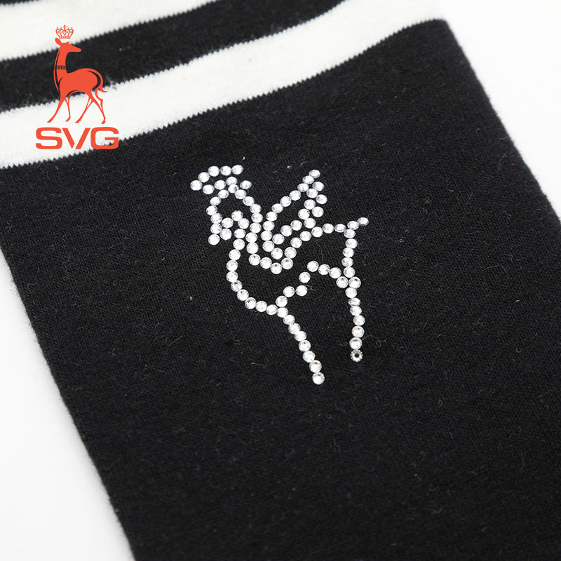 SVG Women's Casual Stripe Athletic Socks