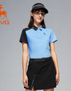 SVG Women's Colorblock Short-sleeved Polo Shirt