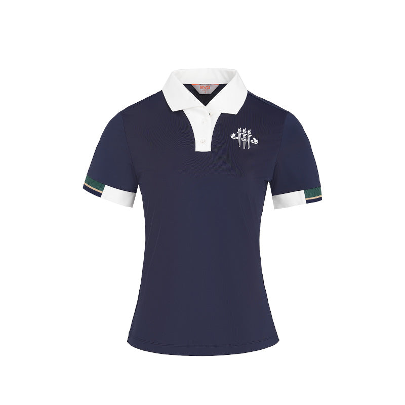 SVG Golf Women's Navy Short Sleeve Polo Shirt