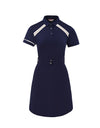 SVG Golf Pleated Short Sleeve Polo Dress