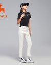 SVG Golf Women's High Waist White Flared Pants