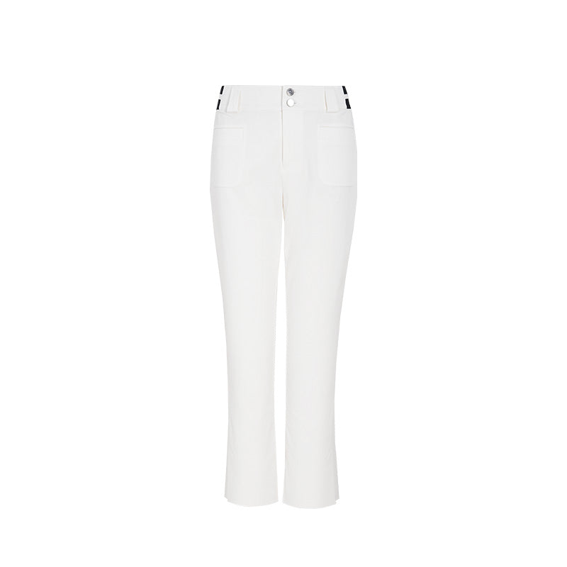 SVG Golf Women's High Waist White Flared Pants