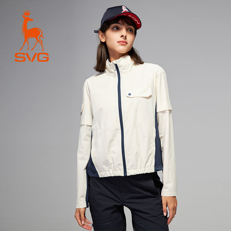 SVG Golf Women's Sports Jacket with Detachable Cuffs