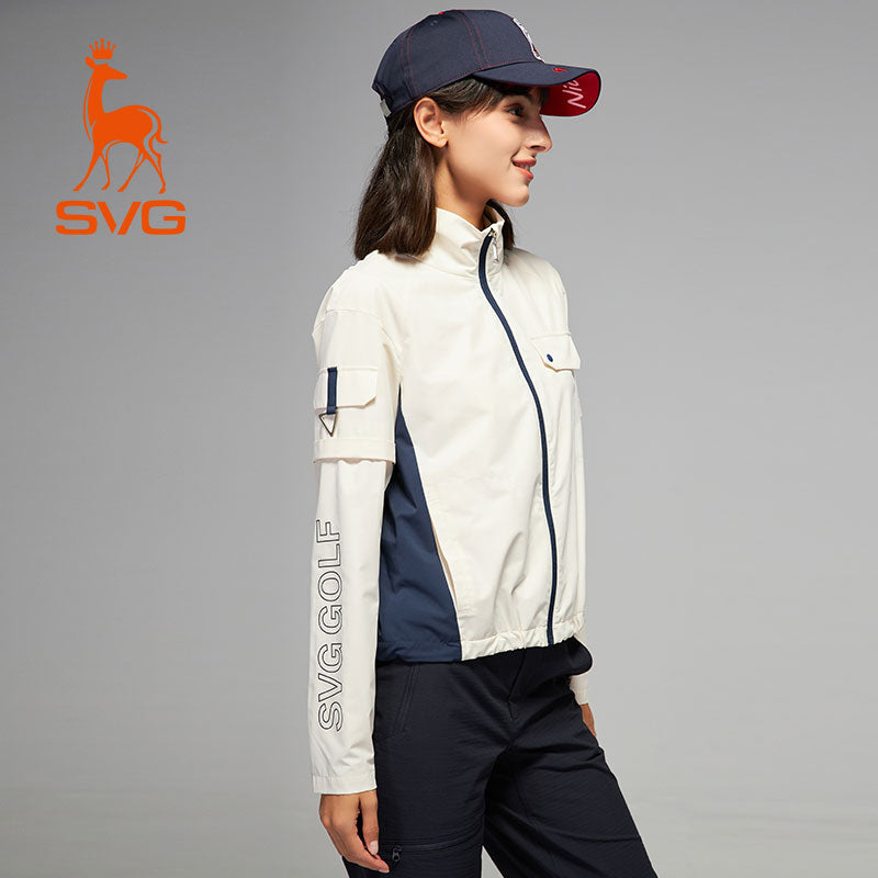 SVG Golf Women's Sports Jacket with Detachable Cuffs