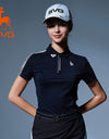 SVG Golf Women's Printed Lapel Polo Shirt