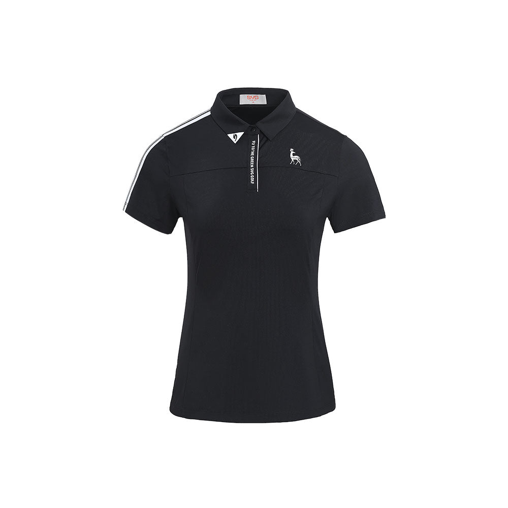 SVG Golf Women's Printed Lapel Polo Shirt