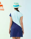 SVG Printed Short-sleeved Sports Cheongsam Dress