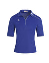 SVG Golf Women's Royal Blue V-Neck Short-sleeved Lapel Polo Shirt