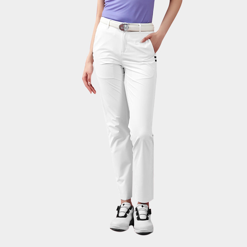 SVG Golf Women's Classic Straight-Fit White Pants