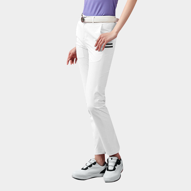 SVG Golf Women's Classic Straight-Fit White Pants