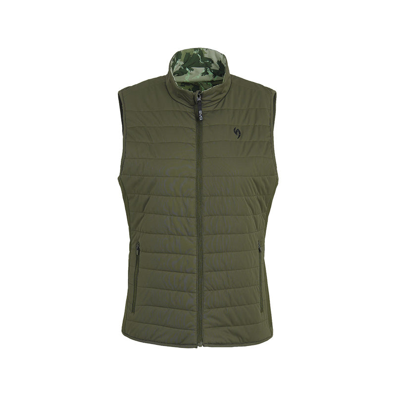 SVG Women's Quilted Cotton Vest Camouflage Print Double-Sided Wear