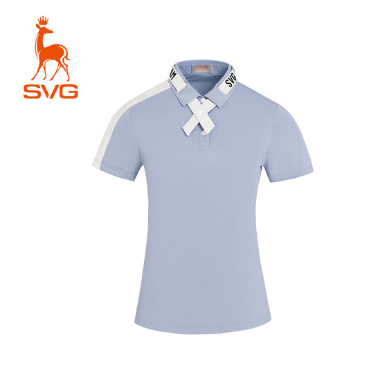 SVG Golf Women's Haze Blue Short-sleeved T-shirt