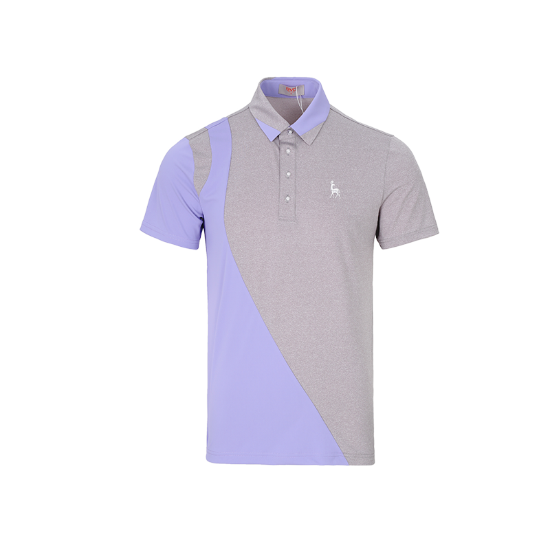 SVG Golf Men's Spring and Summer Color-Blocked Short-Sleeved T-Shirt