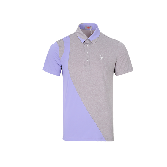 SVG Golf Men's Spring and Summer Color-Blocked Short-Sleeved T-Shirt