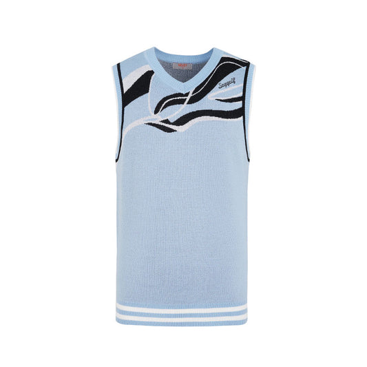 SVG Golf Men's V-Neck Knit Sweater Vest Top