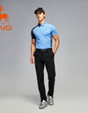 SVG Men's Colorblock Short-sleeved Polo Shirt