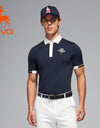 SVG Golf Men's Navy Short Sleeve Polo Shirt