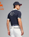 SVG Golf Men's Navy Short Sleeve Polo Shirt