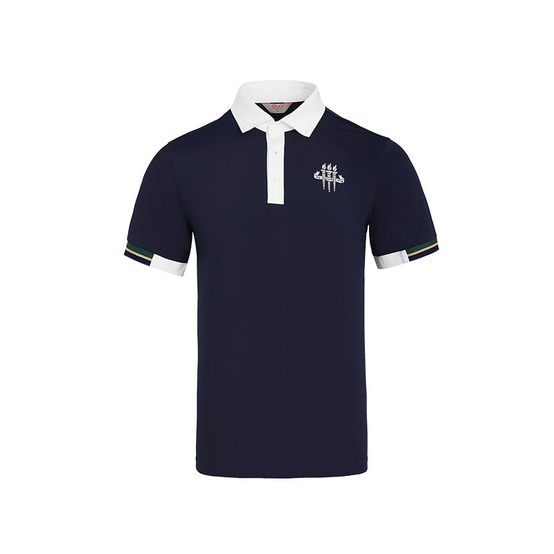 SVG Golf Men's Navy Short Sleeve Polo Shirt