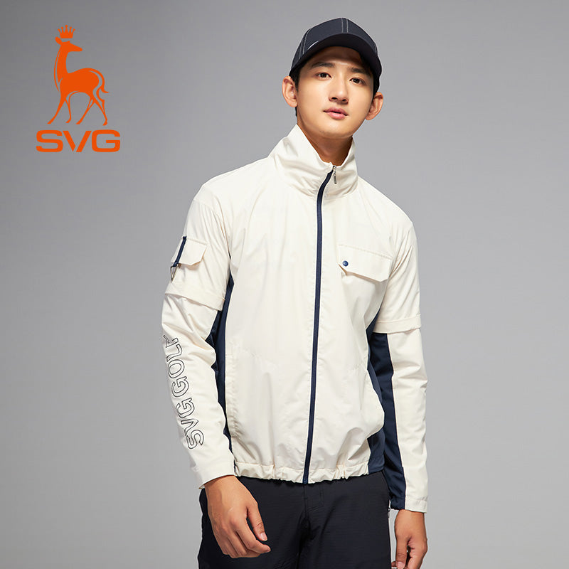 SVG Golf Men's Sports Jacket with Detachable Cuffs