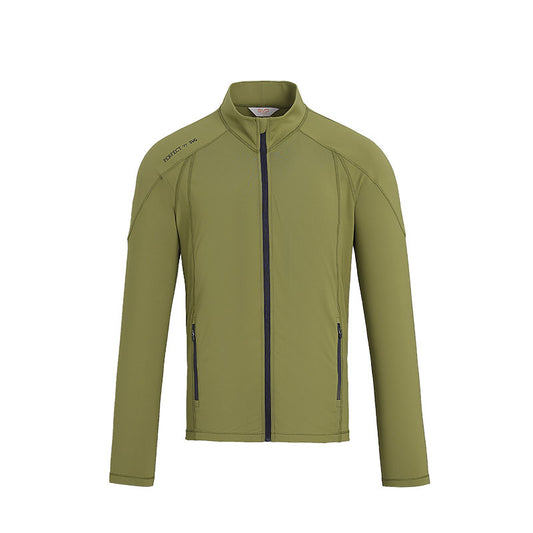 SVG Golf Men's Olive Green Full Zip Long Sleeve Jacket Slim Fit