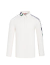 SVG Golf Men's Off-White Printed Long-Sleeved Polo Shirt