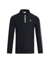 SVG Men's Black Long-Sleeved Lapel Polo Shirt