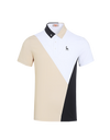 SVG Golf Men's Color Block Short Sleeve Polo Shirt