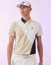 SVG Golf Men's Color Block Short Sleeve Polo Shirt
