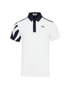 SVG Men's Contrast Color Short Sleeve Lapel Polo Shirt