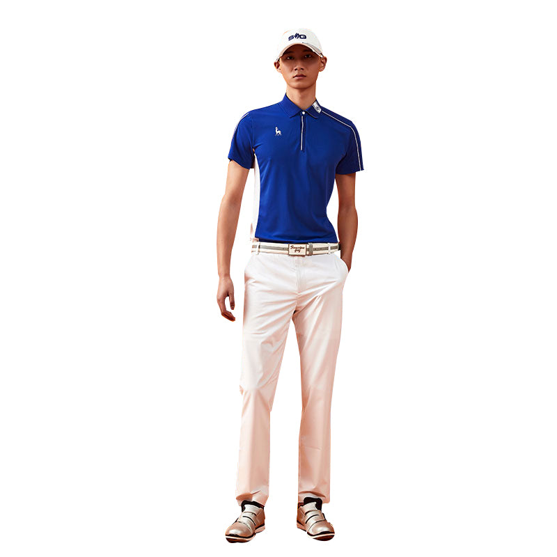 SVG Golf Men's Royal Blue Short-sleeved Lapel Polo Shirt