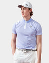 SVG Golf Men's Light Purple Stand Collar T-shirt