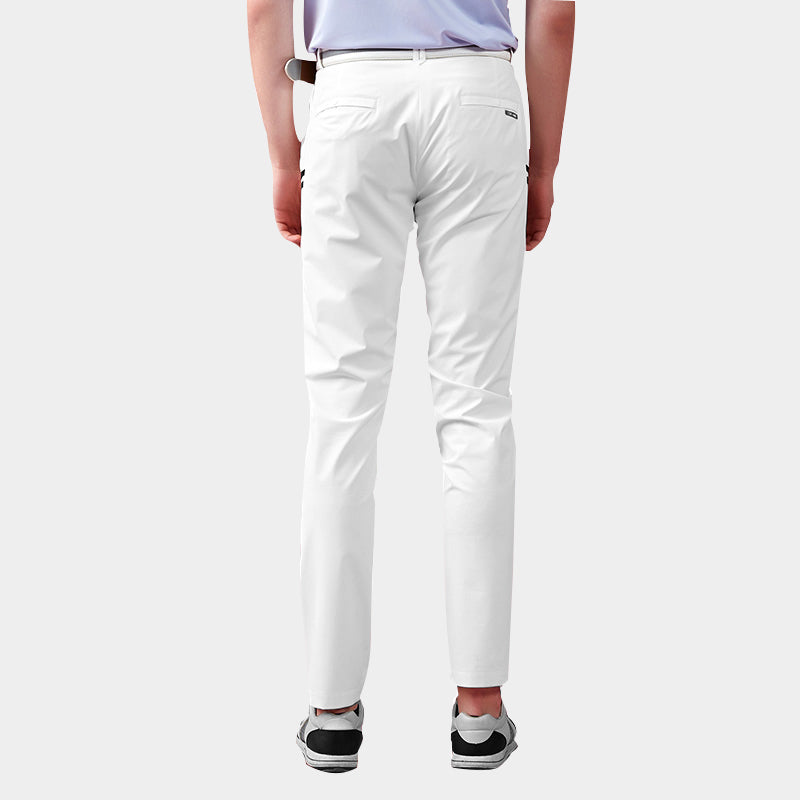 SVG Golf Men's Classic Straight-Fit White Pants