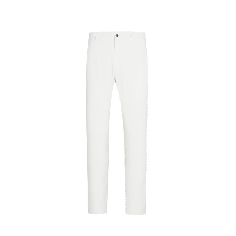 SVG Golf Men's Classic Straight-Fit White Pants