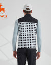 SVG Golf Men's Black and White Plaid Print Vest Double-Sided Wear