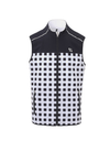 SVG Golf Men's Black and White Plaid Print Vest Double-Sided Wear