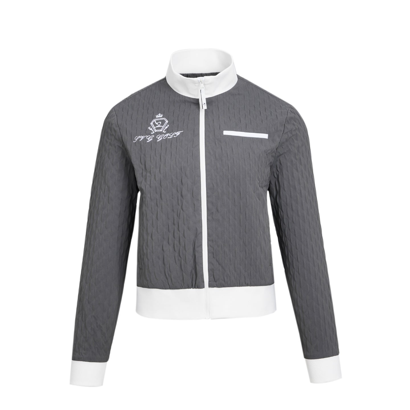SVG Golf Women's Textured Slim Fit Zip-Up Sport Jacket