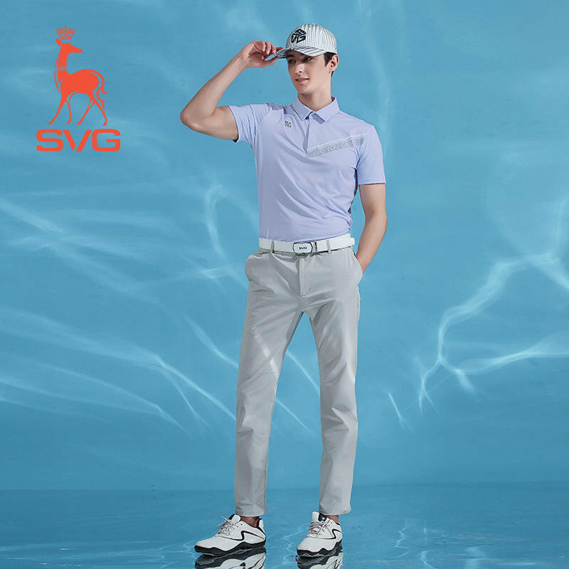 SVG Golf Men's Light Purple Polo Shirt