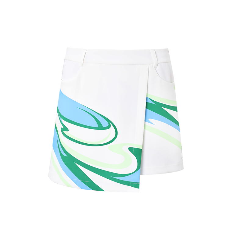 SVG Golf Women's Blue and Green Printed Skort